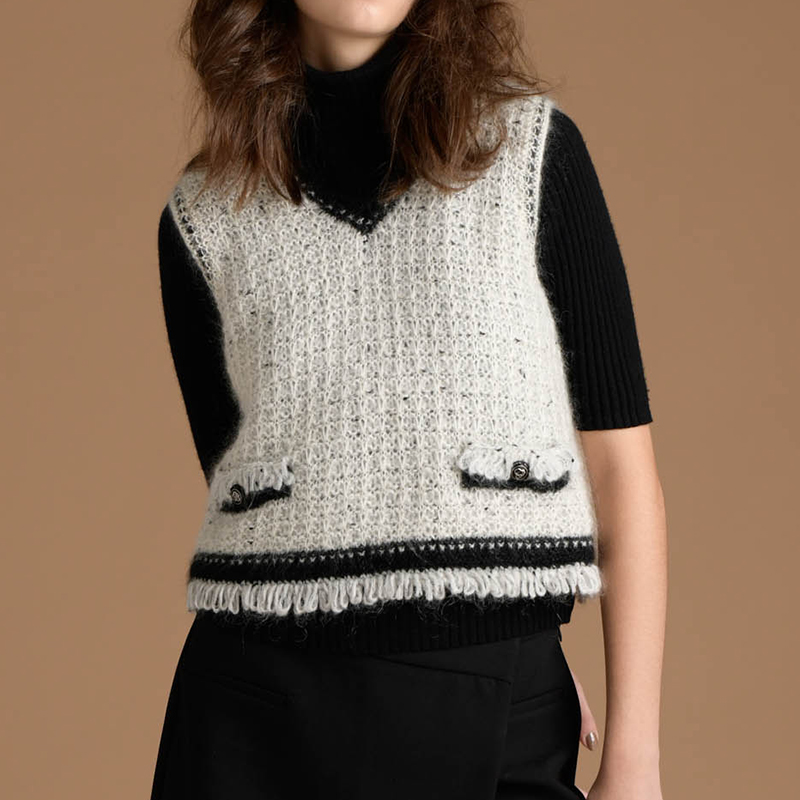 〈レシピ〉モノトーンのベスト