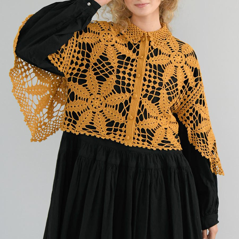 〈レシピ〉衿つきカーディガン