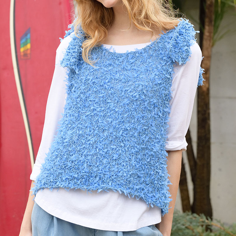 〈レシピ〉両肩リボンのベスト