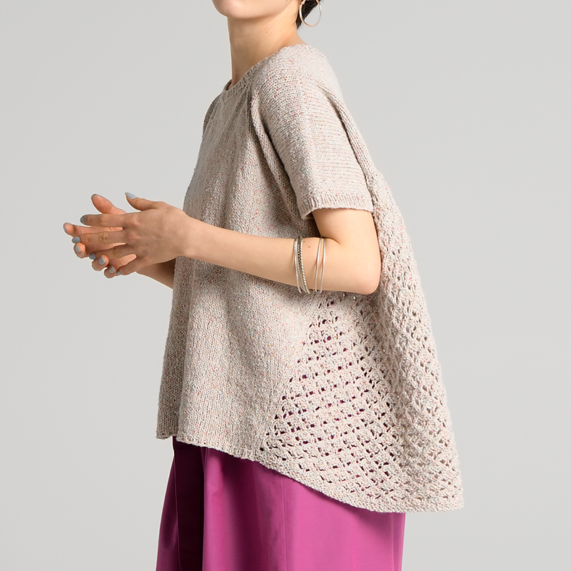 〈レシピ〉バックレースのプルオーバー［S・M］