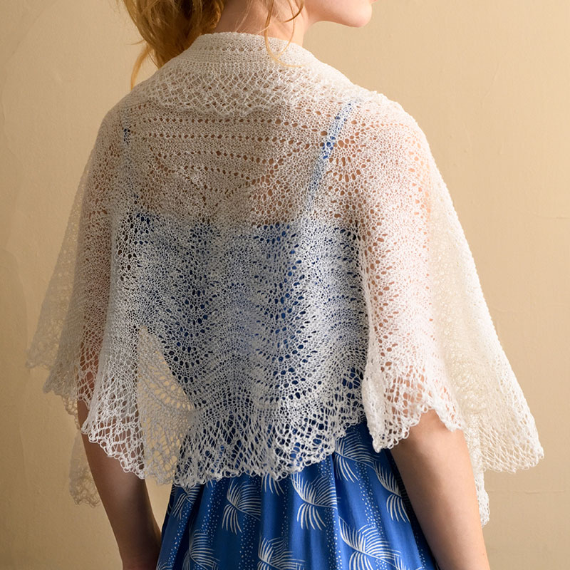 〈レシピ〉1plyコブウェブで編むシェットランドレースのショール