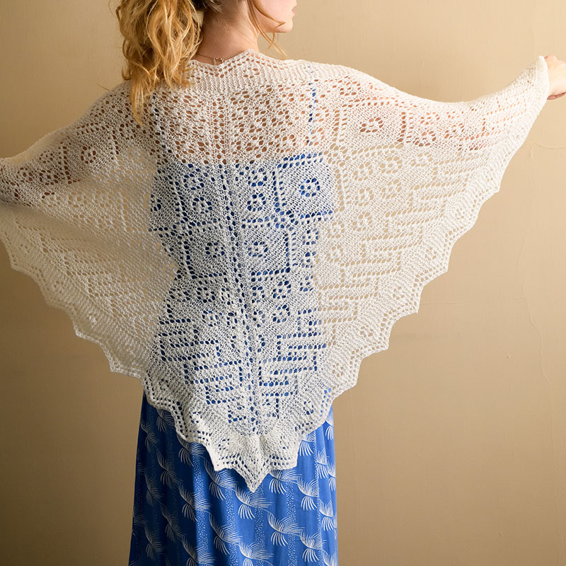 〈レシピ〉2plyウルトラで編むシェットランドレースのショール