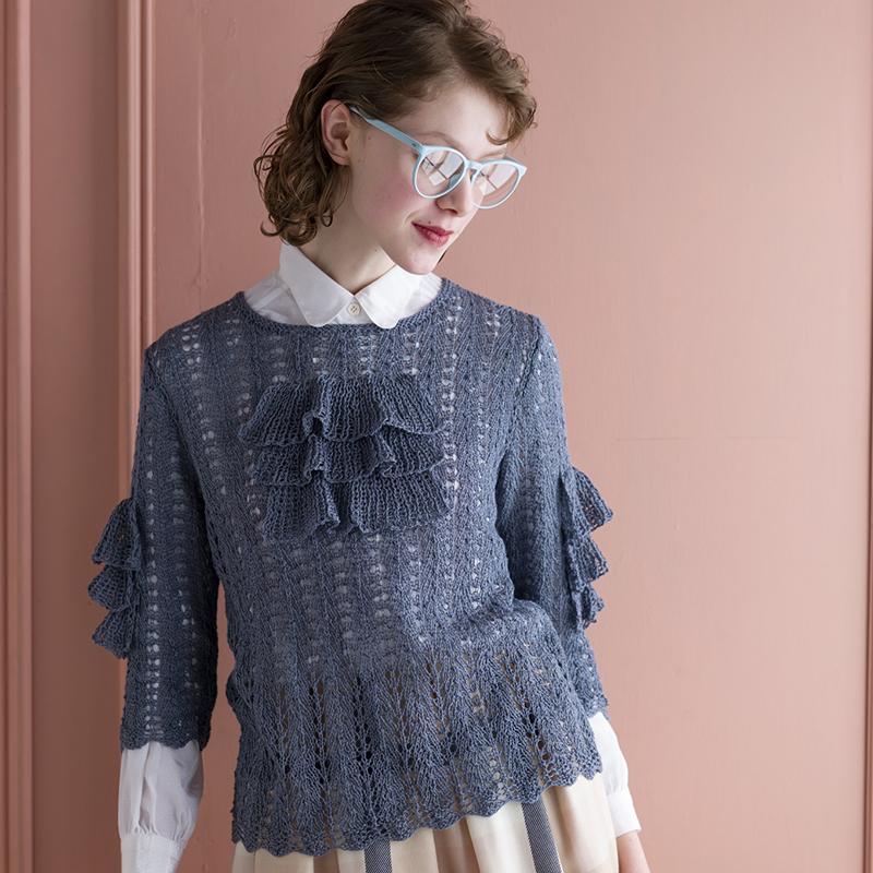 〈レシピ〉フリルつきプルオーバー