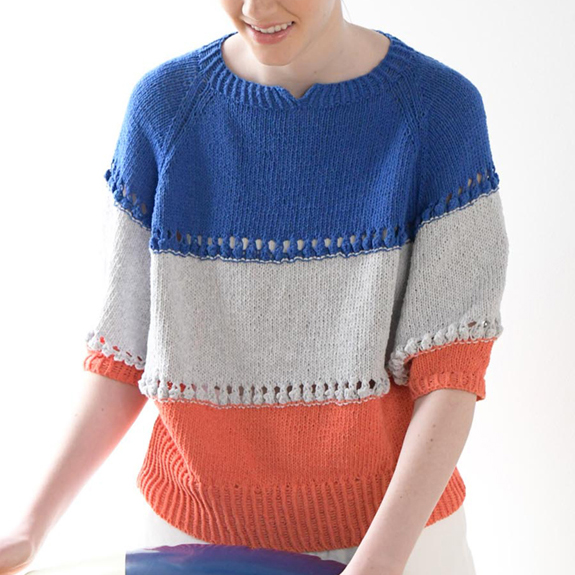 〈レシピ〉3色のラグランプルオーバー