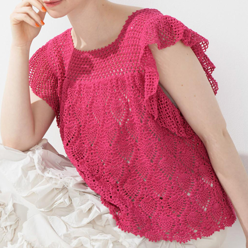 〈レシピ〉フリル袖のパイナップルプルオーバー