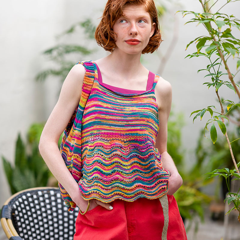 〈レシピ〉カラフル段染めのキャミソール