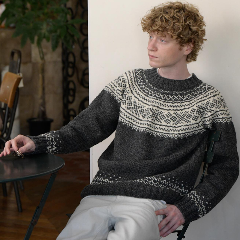 〈レシピ〉クロス模様丸ヨーク［L］