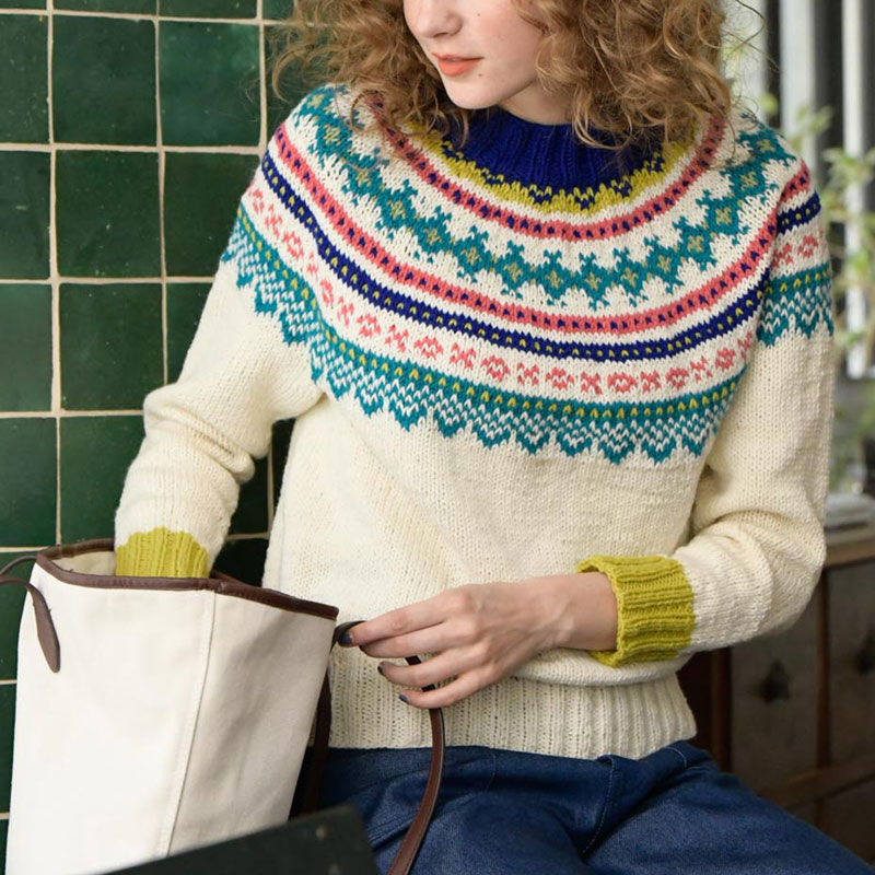 〈レシピ〉カラフルトップダウンプルオーバー［S］