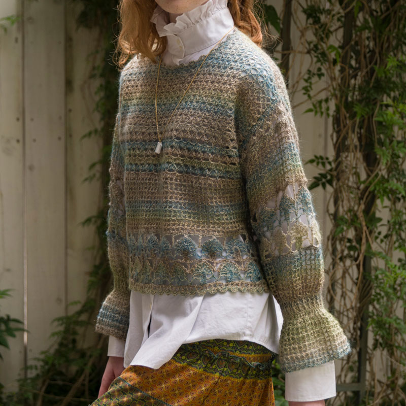 〈レシピ〉キャンディスリーブの段染めプルオーバー