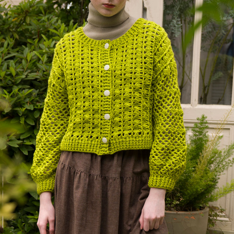 〈レシピ〉黄緑のカーディガン