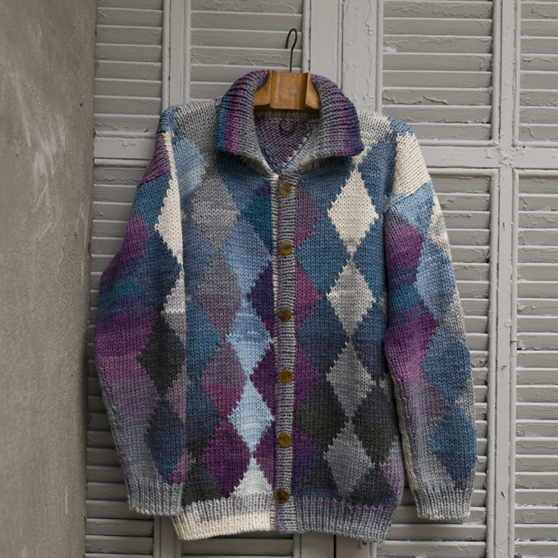 〈レシピ〉ダイヤ柄のメンズジャケット