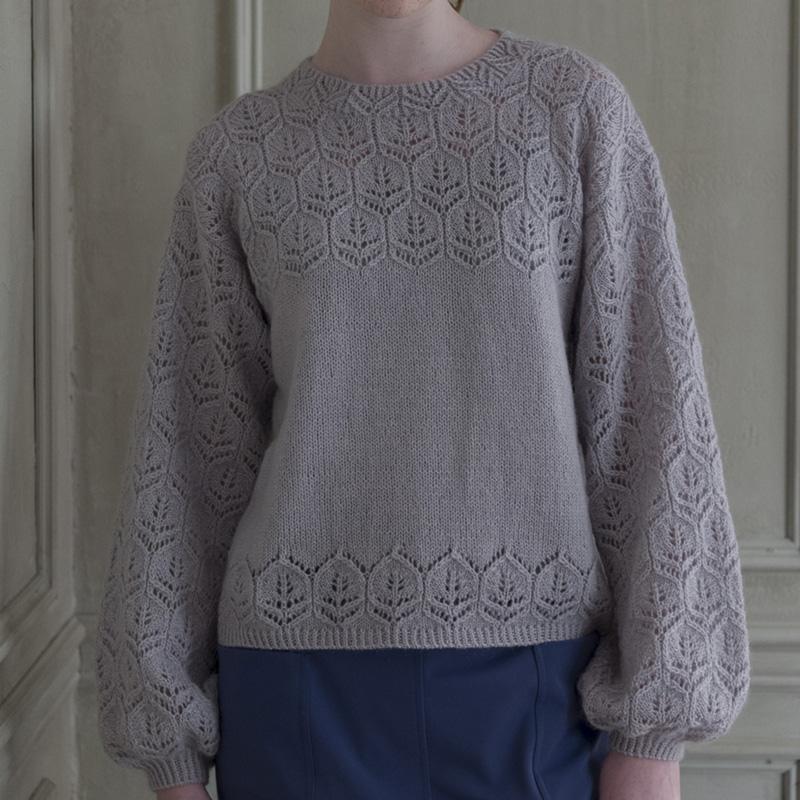 〈レシピ〉ヘキサゴンレースのバルーンスリーブプルオーバー