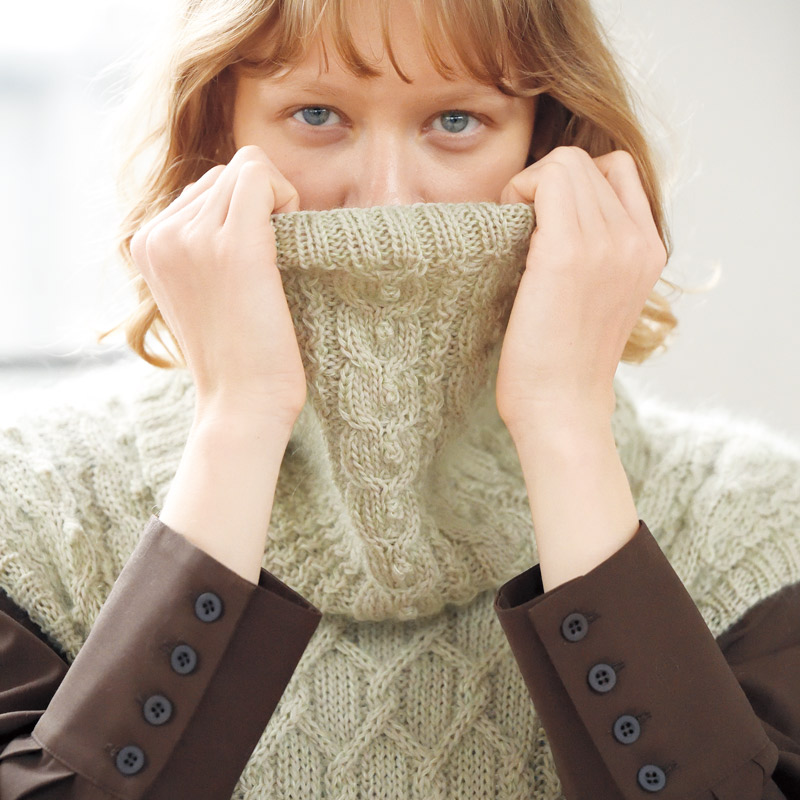 〈レシピ〉アラン模様のスヌード