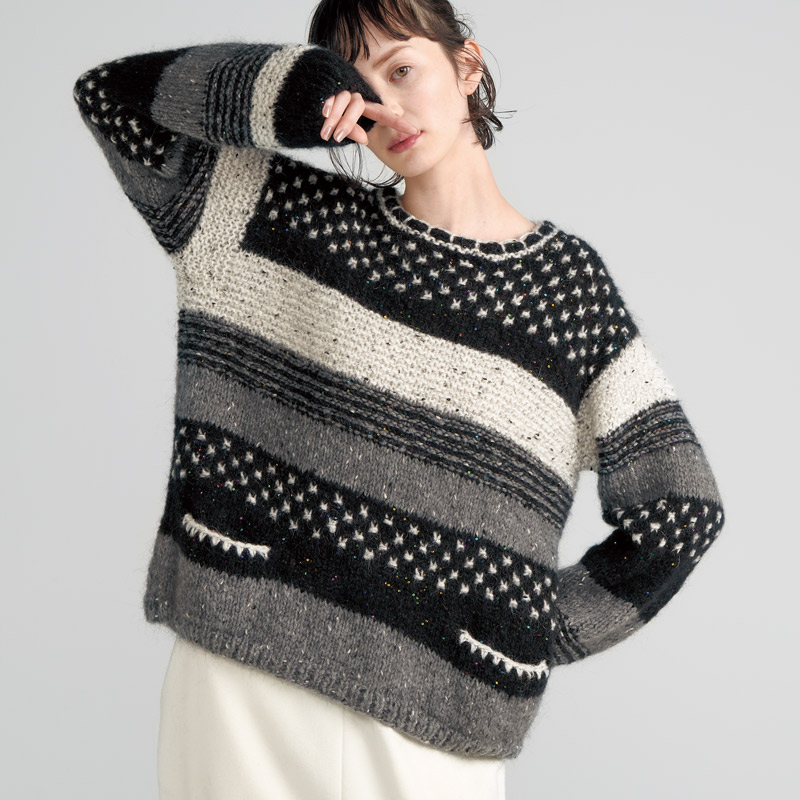 〈レシピ〉モノトーンのプルオーバー