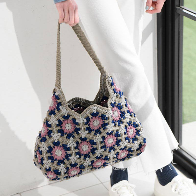 〈レシピ〉モチーフつなぎのバッグ