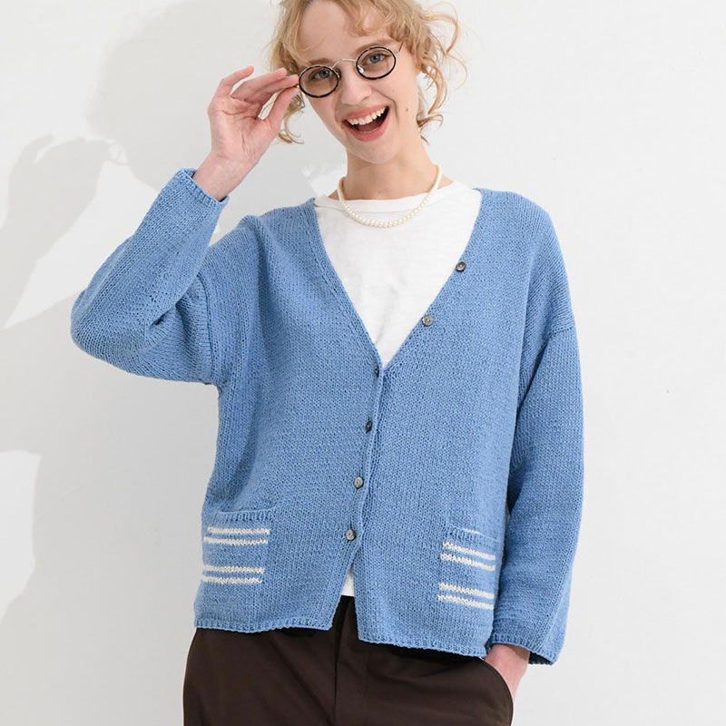 〈レシピ〉ポケット付きカーディガン