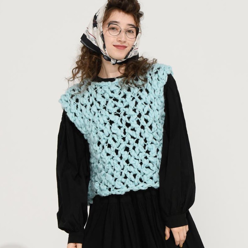 〈レシピ〉水色ベスト