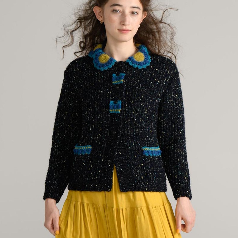 〈レシピ〉モチーフ衿のジャケット