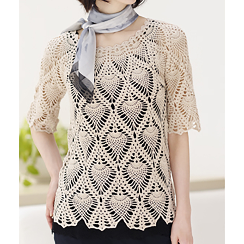 〈レシピ〉パイナップル模様のプルオーバー