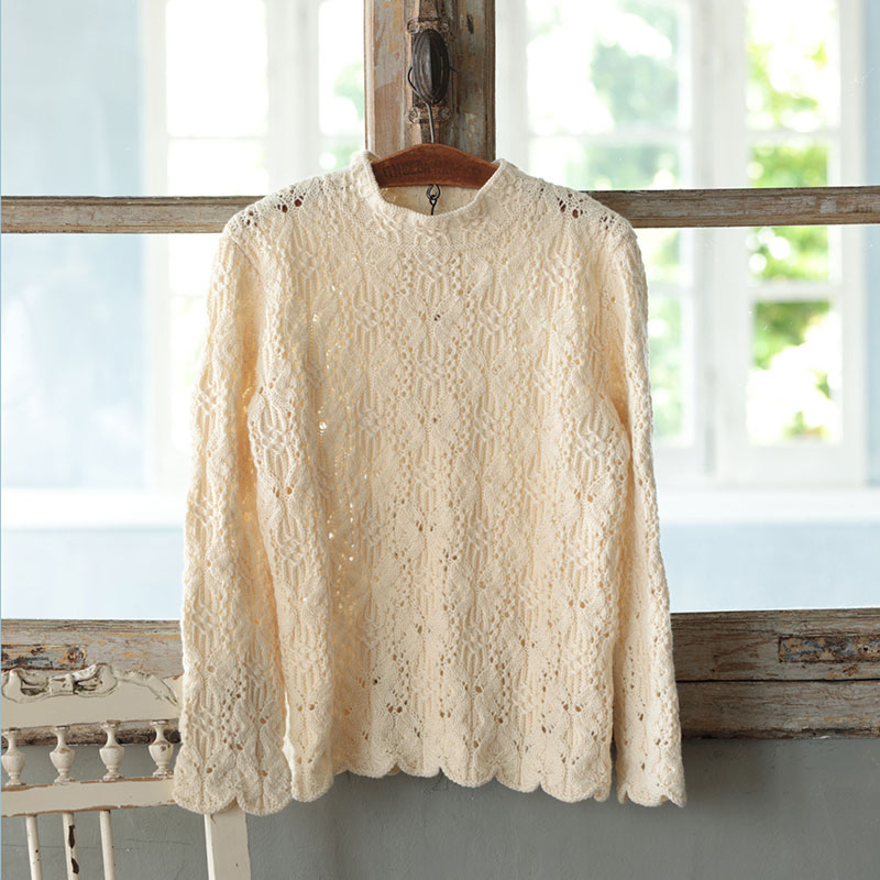 〈レシピ〉全図解・透かし模様のプルオーバー［M・Lサイズ］