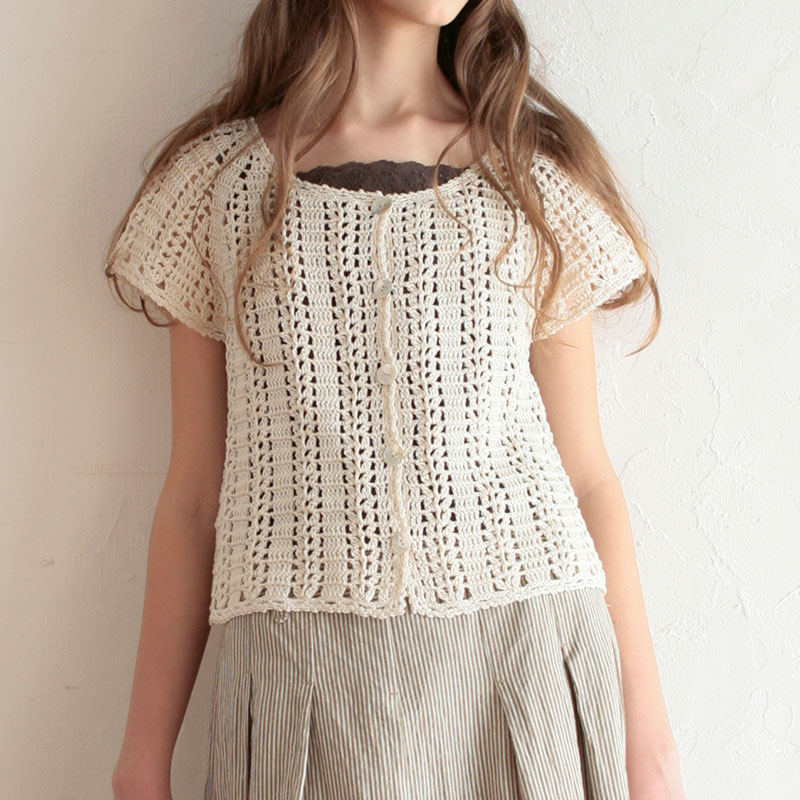 〈レシピ〉半袖カーディガン