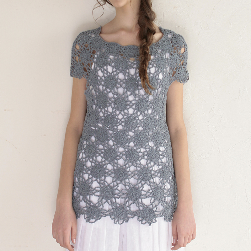 〈レシピ〉モチーフつなぎのチュニック