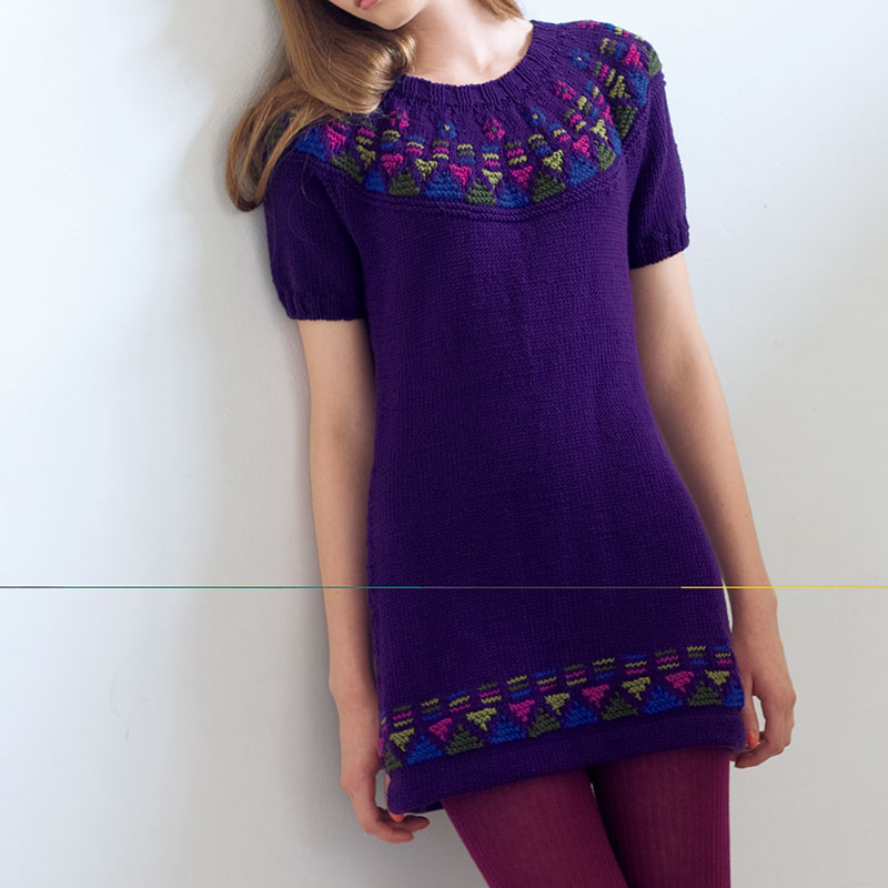 〈レシピ〉丸ヨークの編み込みチュニック