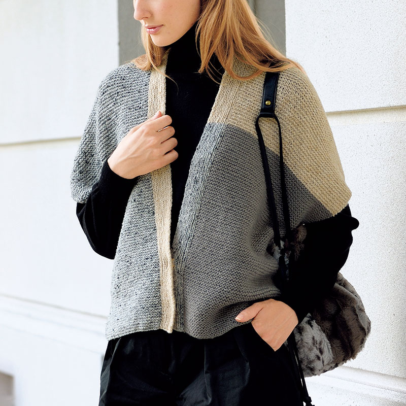 〈レシピ〉ツートンカラーの羽織式ベスト