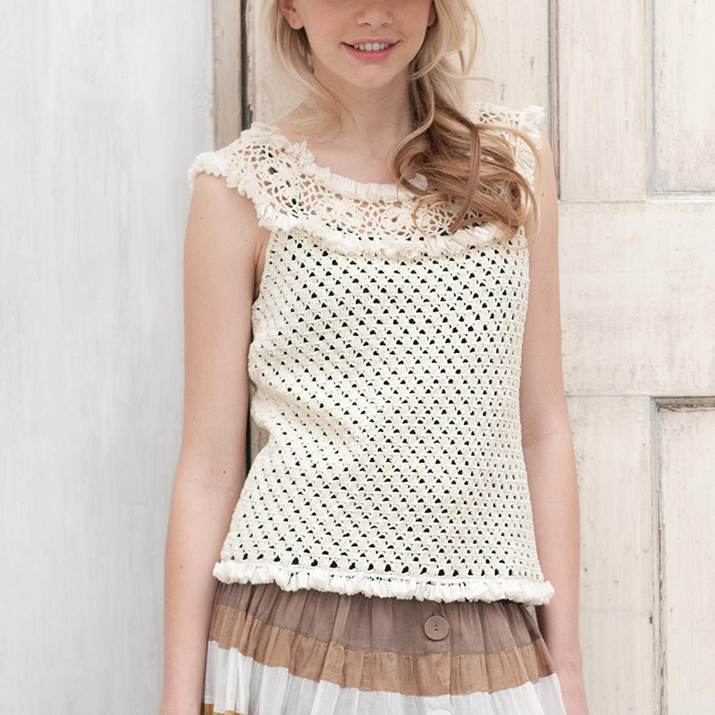 〈レシピ〉丸ヨークのスリーブレス・プル