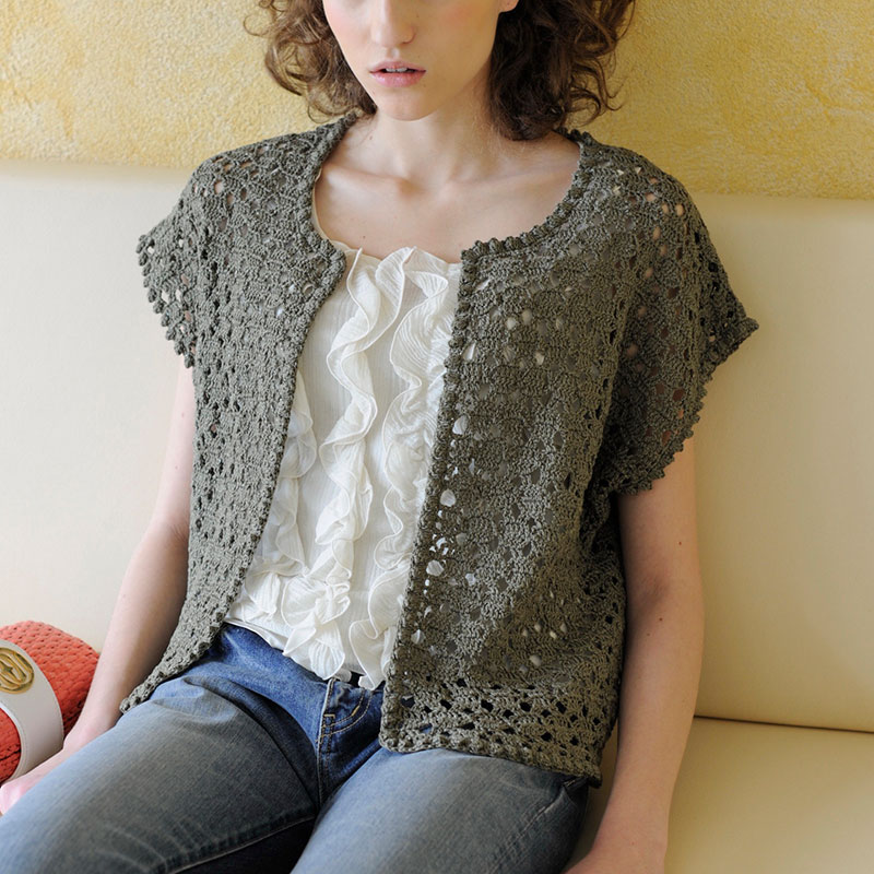 〈レシピ〉透かし編みフレンチカーディガン