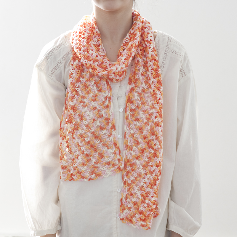 〈レシピ〉段染め糸のストール