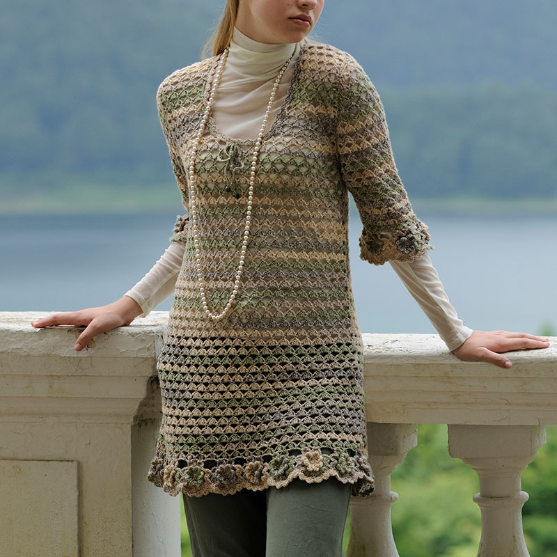 〈レシピ〉チュニック丈セーター