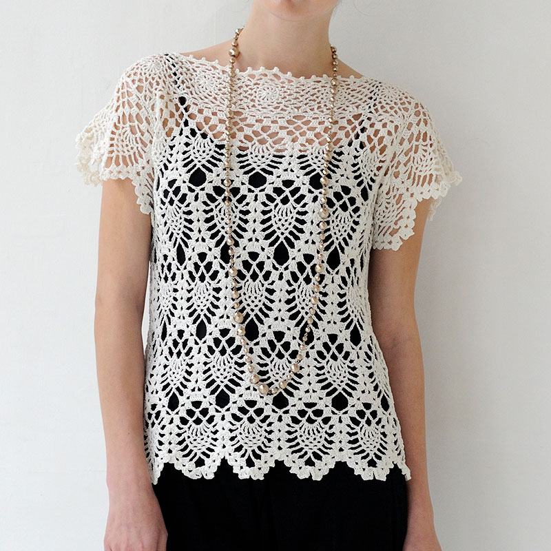 〈レシピ〉パイナップル模様のプルオーバー