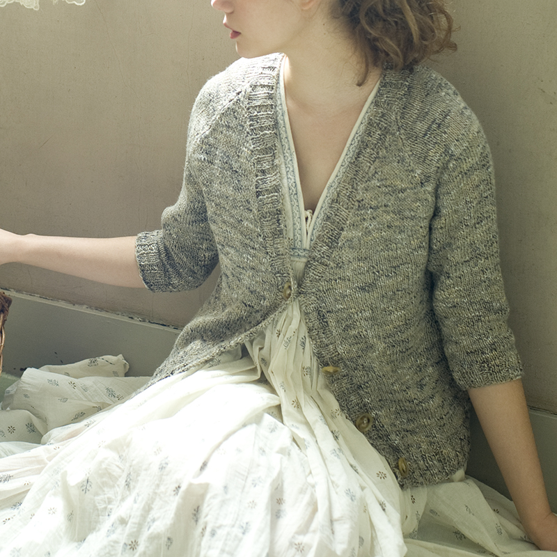 〈レシピ〉ラグランスリーブのカーディガン