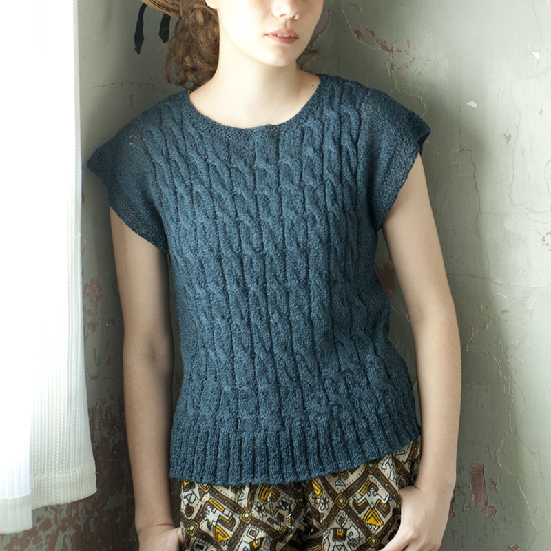 〈レシピ〉ケーブル模様のプルオーバー