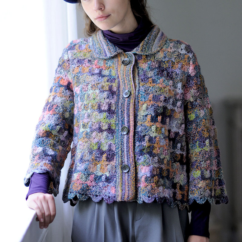 〈レシピ〉小花模様のかぎ針ジャケット