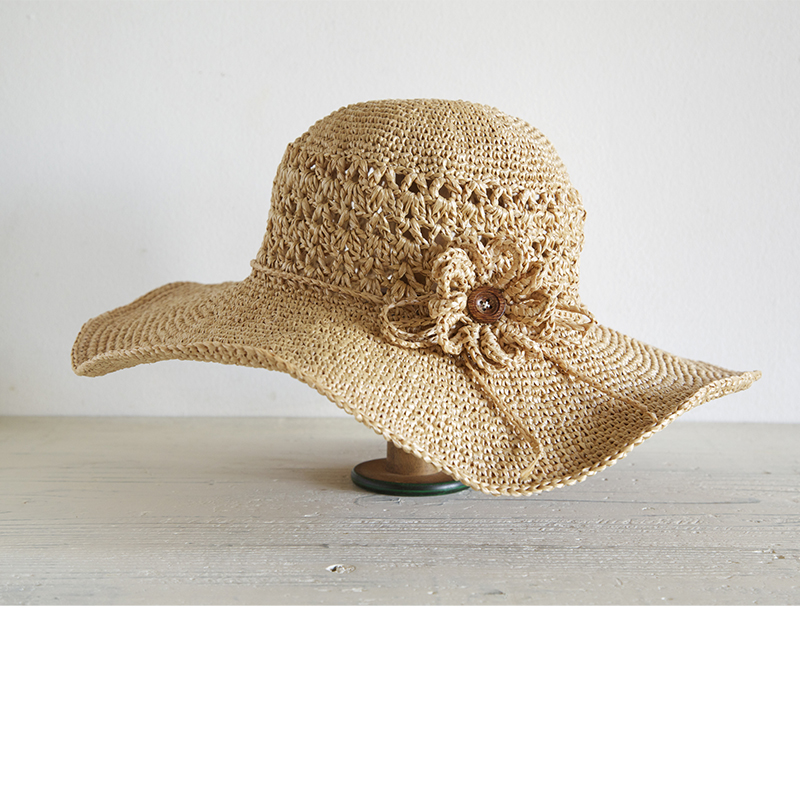 〈レシピ〉ナチュラルつば広帽