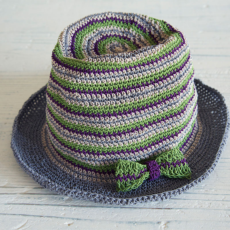 〈レシピ〉マルチボーダーの中折れ帽