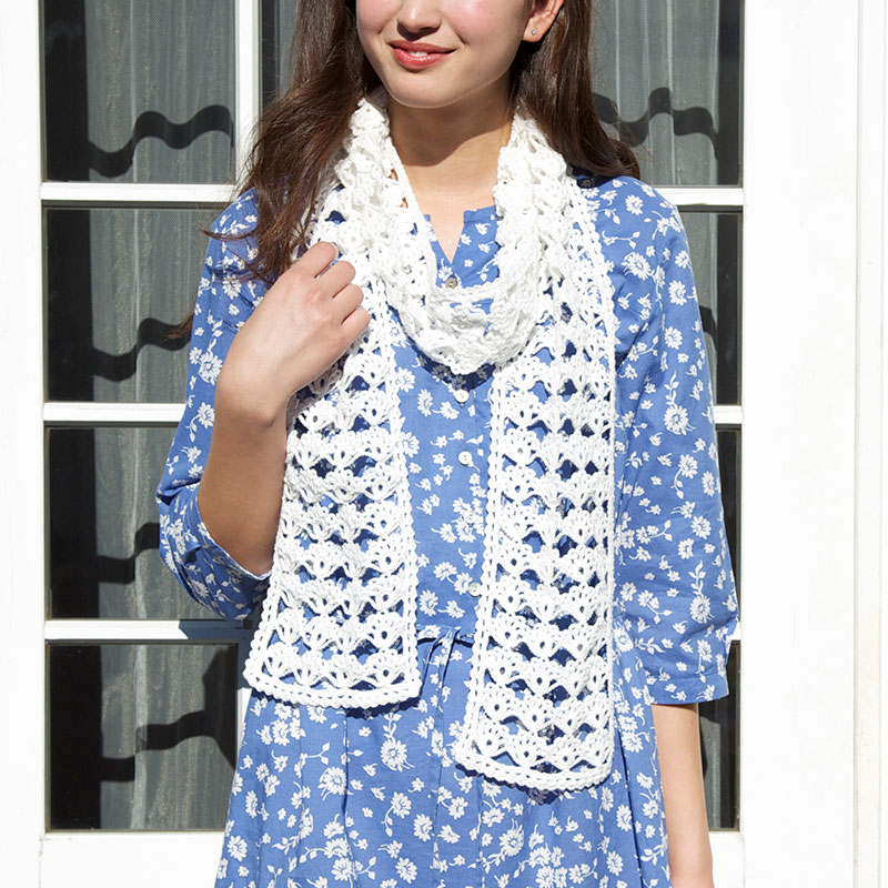 〈レシピ〉ポーチつきロングショール