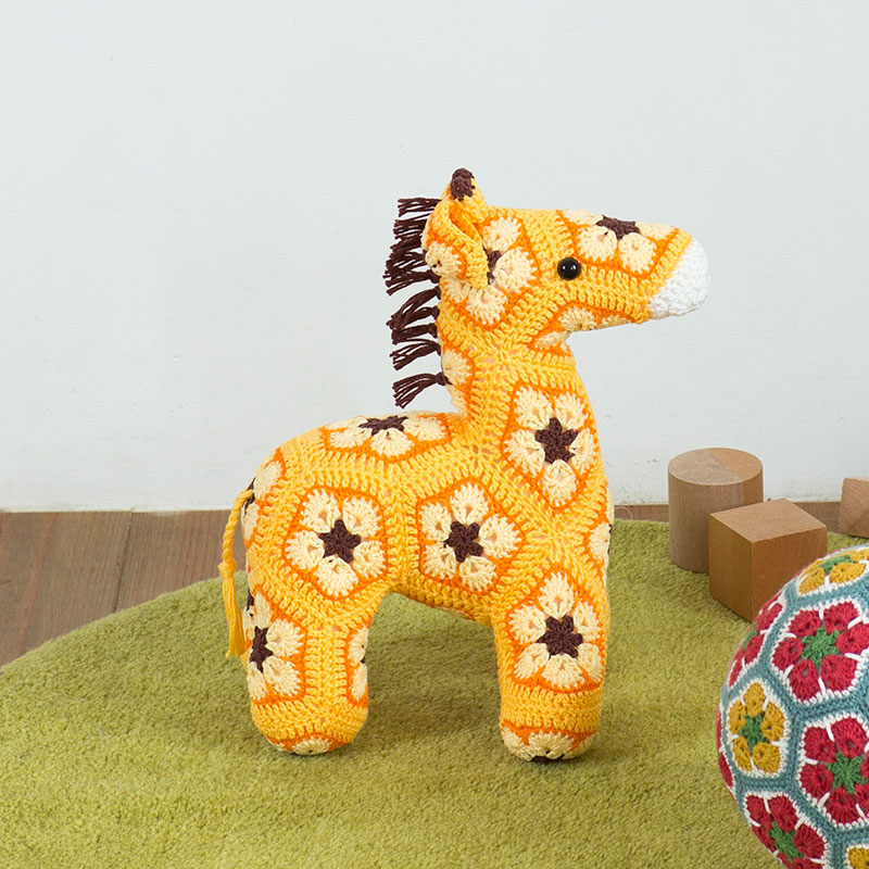 〈レシピ〉アフリカンフラワーモチーフのキリン