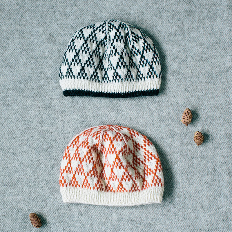 〈レシピ〉編み込み模様の帽子