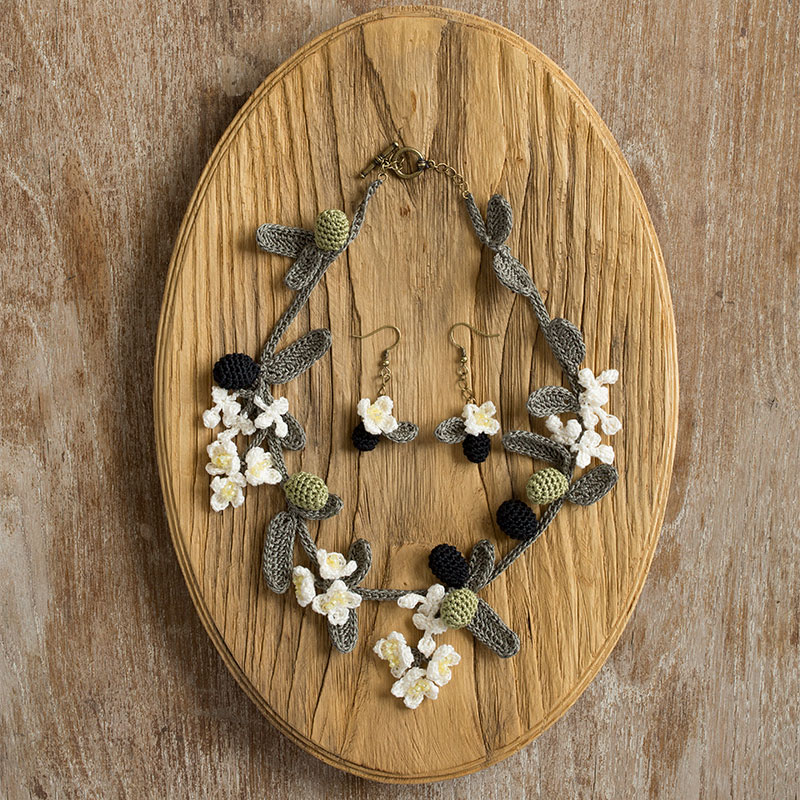 〈レシピ〉オリーブのネックレス＆ピアス