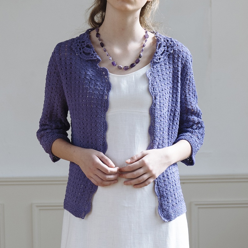 〈レシピ〉ノット編みのカーディガン