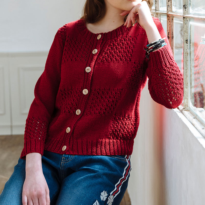 〈レシピ〉パッチワーク風のカーディガン