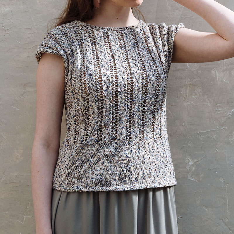 〈レシピ〉縦ラインのフレンチスリーブプル