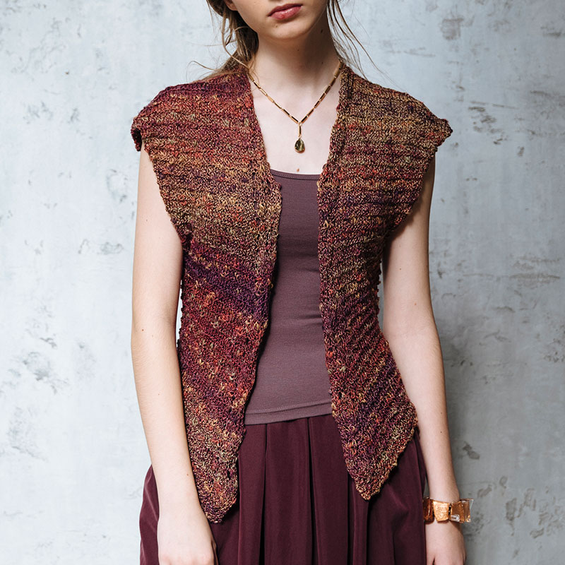 〈レシピ〉木の葉模様のベスト