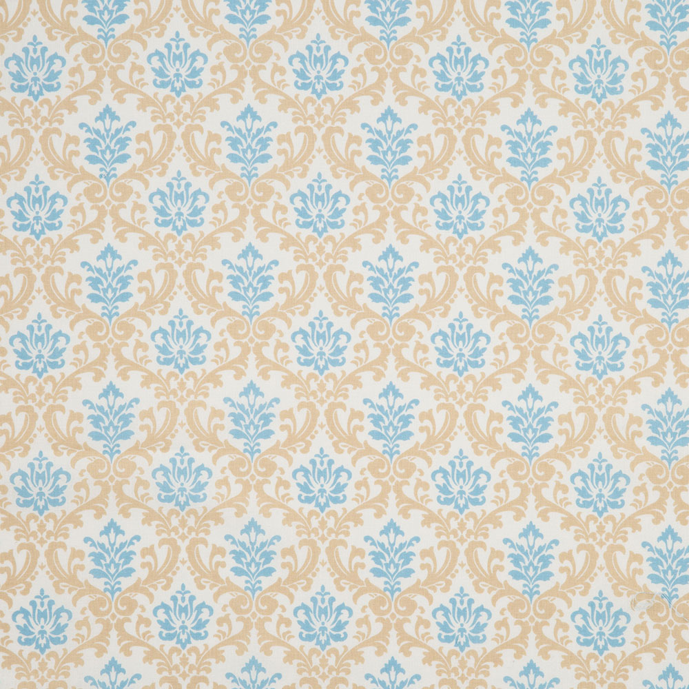 プレシャスダマスク スカイ×ゴールド（1m単位）