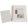フレームノートＰＬアイボリー　メタル付キット