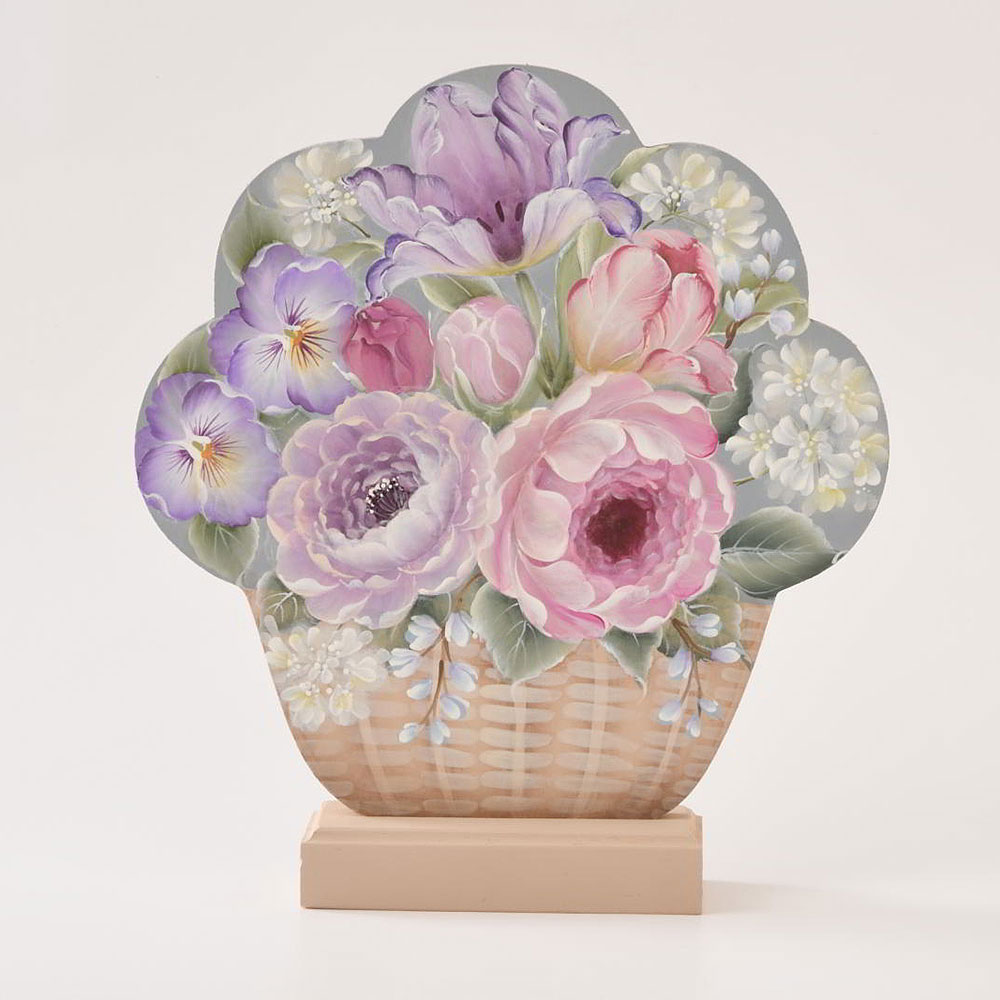 〈動画レッスン〉沖 昭子の「春のフラワーバスケット」を描く 