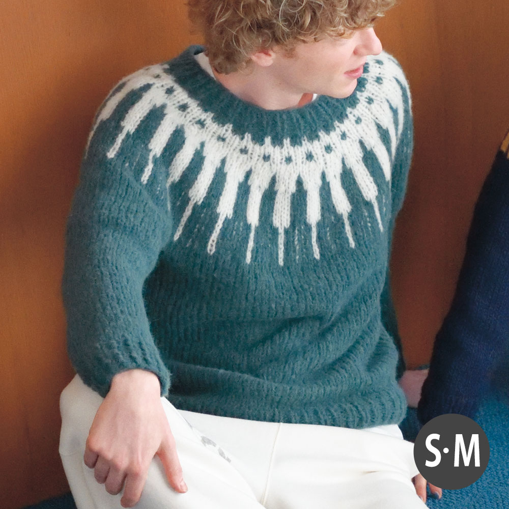 〈糸セット〉ロピー風丸ヨークのプルオーバー ［S・M］